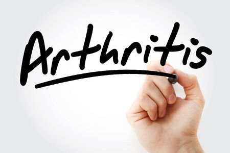 Arthritis text with marker, conceptの写真素材