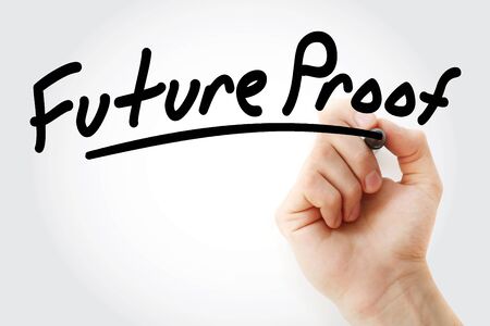 Future Proof text with marker, business conceptの写真素材