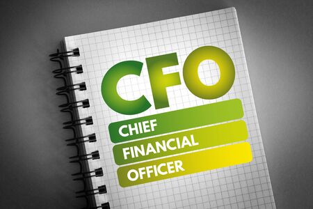CFO - Chief Financial Officer acronym, business conceptの写真素材