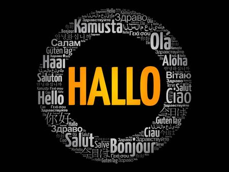 Hallo Hello Greeting In German Word Cloud In Different Languages Of The Worldのイラスト素材 ストックフォト 写真素材のstock Foto ストックドットフォト