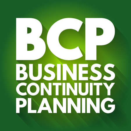 BCP - Business Continuity Planning acronym, business concept backgroundのイラスト素材