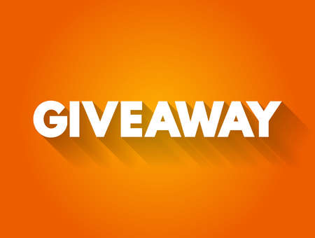 Giveaway text quote, concept backgroundのイラスト素材