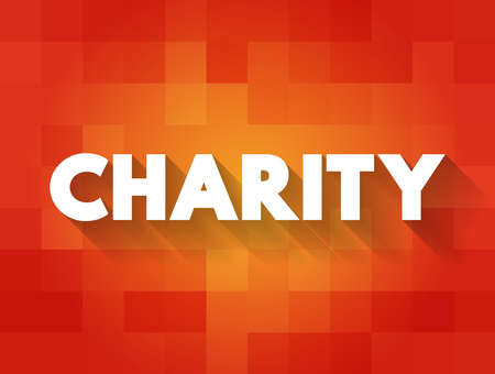 Charity text quote, concept backgroundのイラスト素材