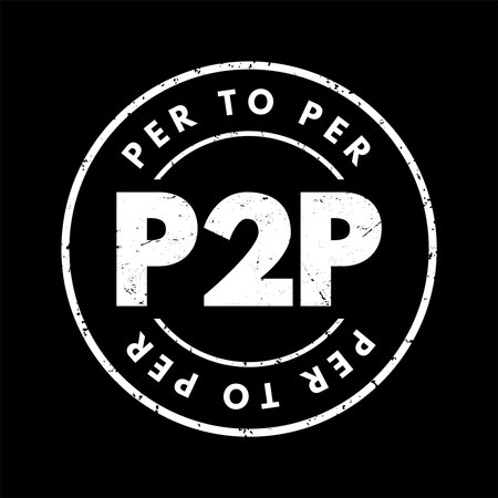 Vector of P2P Peer-to-peer networking - - ID:1-195640220 - Royalty Free ...