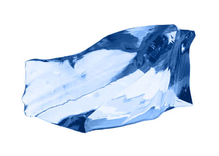 Ice cube isolated on white.の写真素材