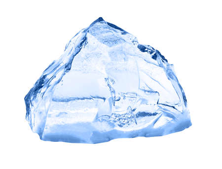 Ice cube isolated on white.の写真素材