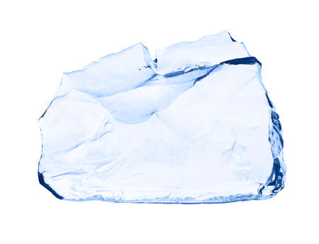 Ice cube isolated on white.の写真素材