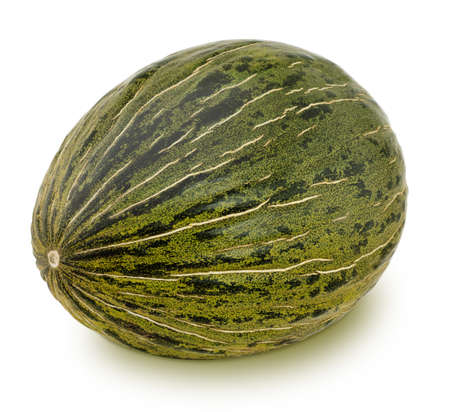Fresh ripe melon isolated on a white background.の写真素材