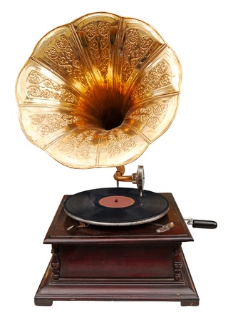 Vintage gramophoneの写真素材