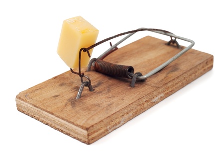 Equipped mousetrap の写真素材