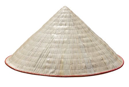 Old Vietnam straw hatの写真素材