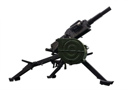 Automatic grenade launcher. Clipping path included.