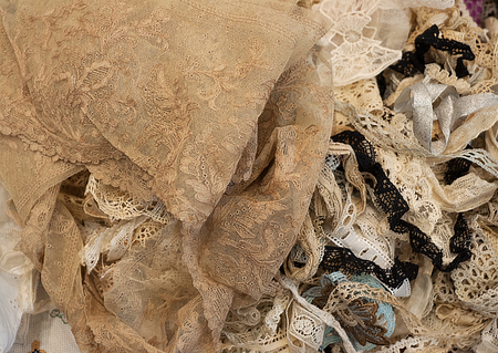 Heap of laceの写真素材