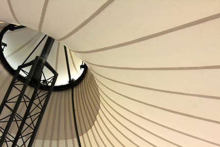 bright cloth tent with metal poles steel