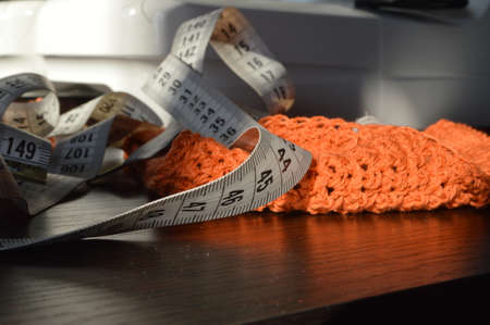 Knitting needles and yarn with love