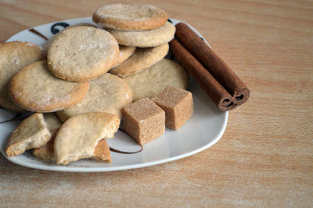 Handmade cookies in a nice plate