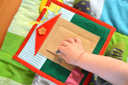 Developing toy for the kid from a fabric