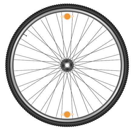Wheel of bicycle, EPS 10のイラスト素材