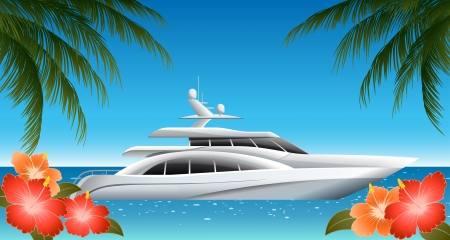Yacht boatのイラスト素材