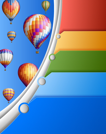 Modern business with balloons,contains transparency のイラスト素材