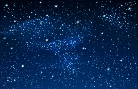 Sky with stars and galaxy, EPS 10 file, contains transparency.のイラスト素材