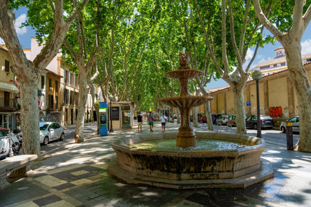 La Rambla Boulevard in Palma de Mallorca, Spainのeditorial素材