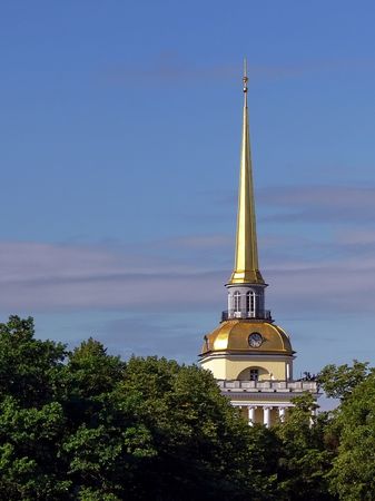 The Admiralty spike in St.-Petersburgの写真素材