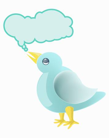 Tweet little birdのイラスト素材