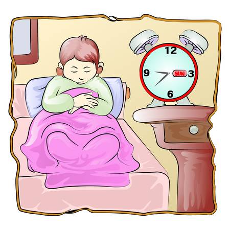 sleeping childのイラスト素材