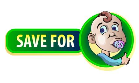 product label save for childrenのイラスト素材