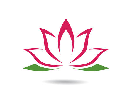 Beauty Vector flowers design logo Template iconのイラスト素材
