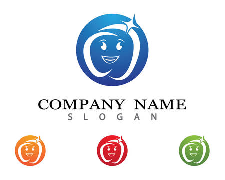 Dental logo Template vector illustration icon designのイラスト素材