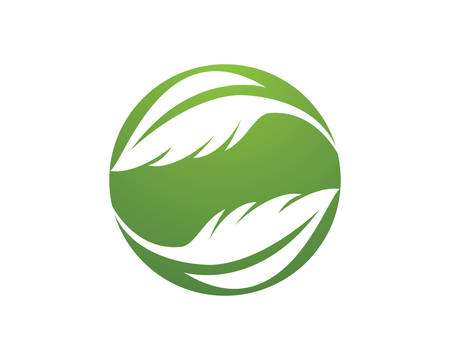 Logos of green leaf ecology nature element vector iconのイラスト素材