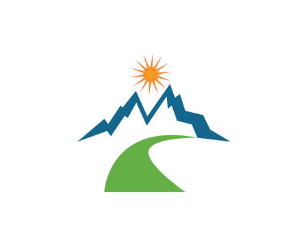 Mountain Logo template vector icon illustration designのイラスト素材
