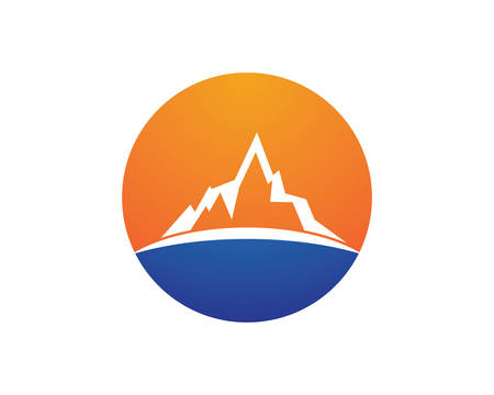 Mountain Logo template vector icon illustration designのイラスト素材