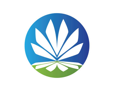 Beauty Vector flowers design logo Template iconのイラスト素材