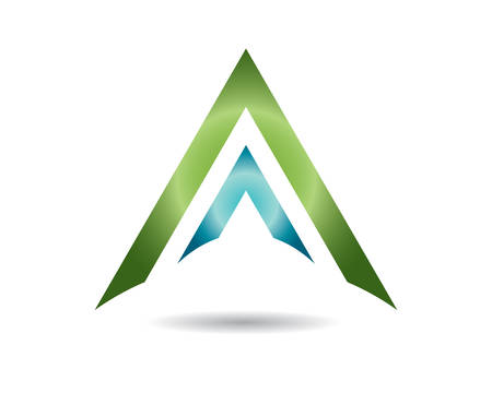 Triangle logo template vector icon illustration designのイラスト素材