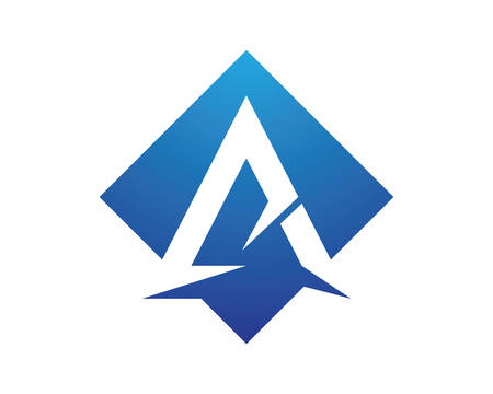 A letter logo vector icon illustration designのイラスト素材