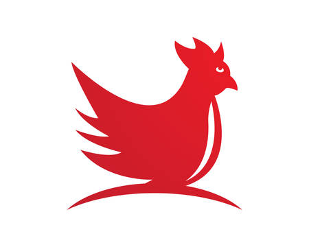 Rooster logo template vector icon illustration designのイラスト素材