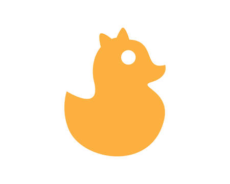 Duck template vector icon illustration designのイラスト素材