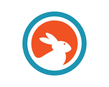 Rabbit  template  icon designのイラスト素材