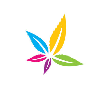 Beauty Vector flowers design logo Template iconのイラスト素材