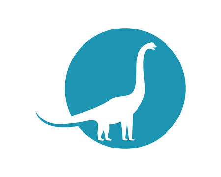 Brontosaurus logo template vector icon illustration designのイラスト素材