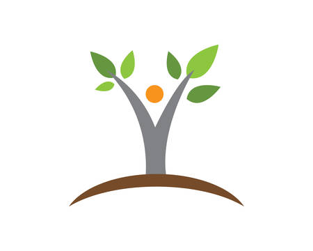 Logos of green leaf ecology nature element vector iconのイラスト素材