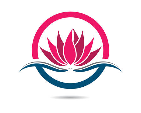 Beauty Vector flowers design logo Template iconのイラスト素材