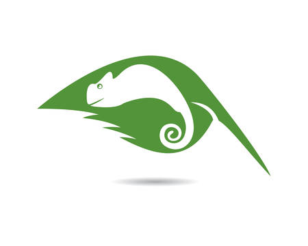 Lizard vector illustration logo templateのイラスト素材