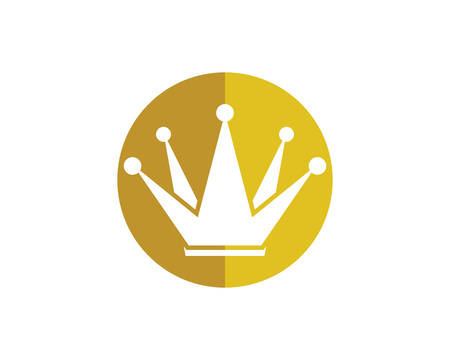 Crown Logo Template vector illustrationのイラスト素材