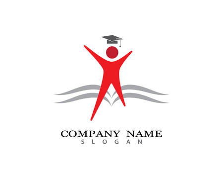Education Logo Template vector icon illustration designのイラスト素材