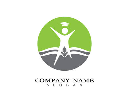 Education Logo Template vector icon illustration designのイラスト素材