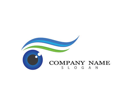 Branding Identity Corporate Eye Care vector logo designのイラスト素材